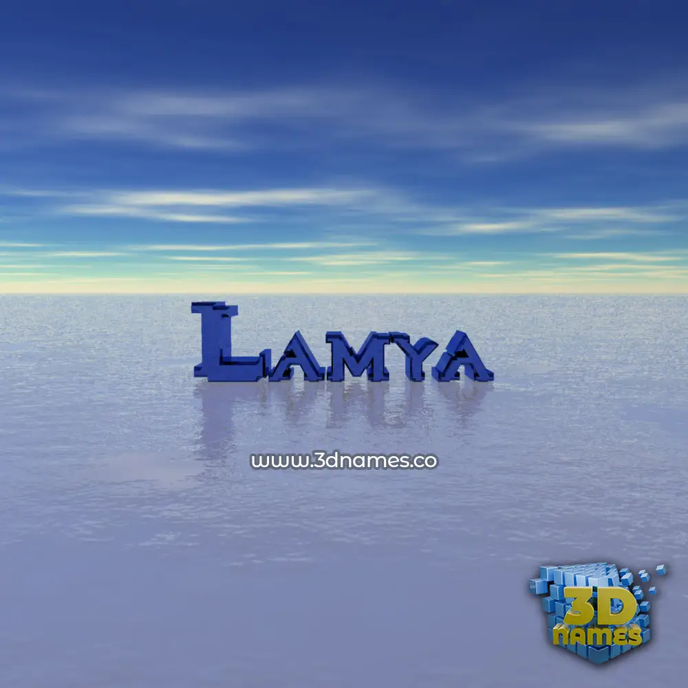 lamya in Horizon style - 3D name wallpaper