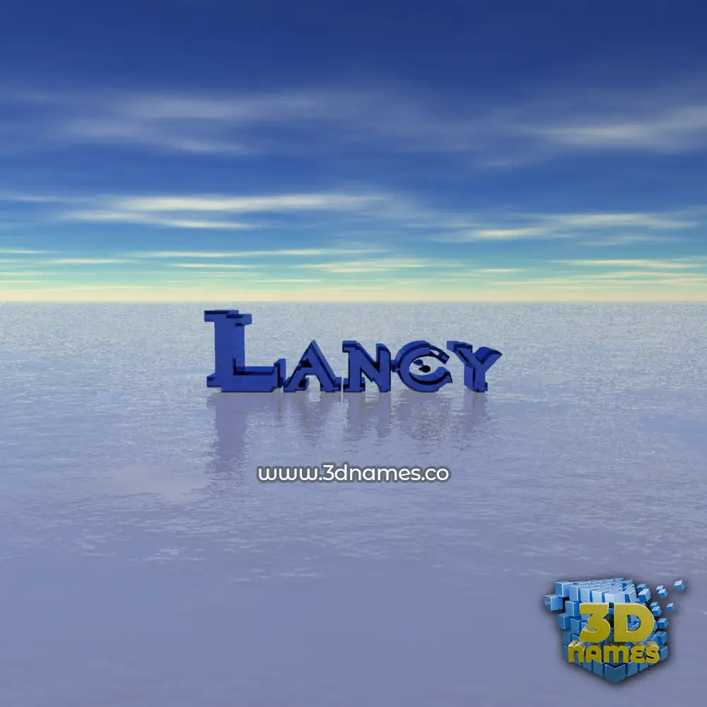 lancy in Horizon style - 3D name wallpaper