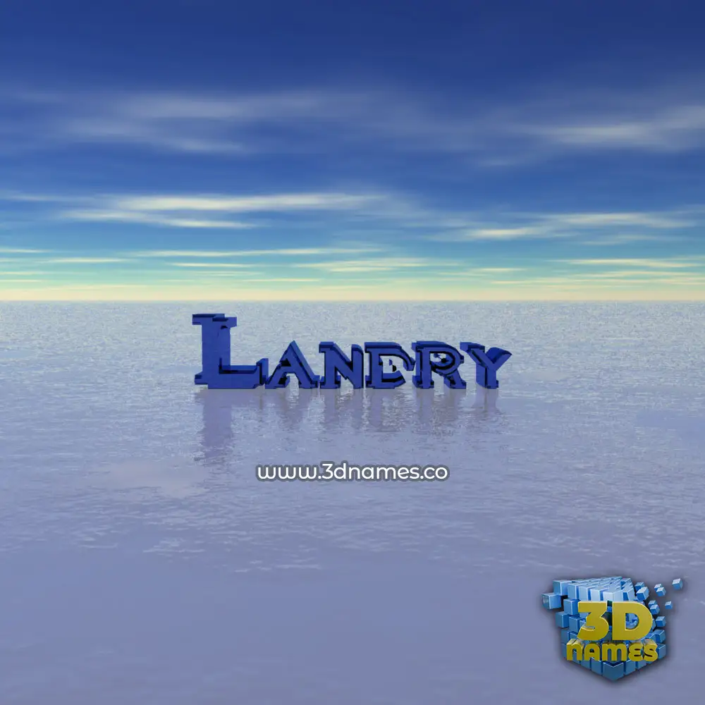 landry in Horizon style - 3D name wallpaper