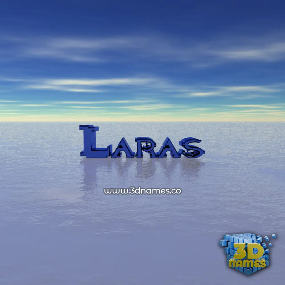 laras in Horizon style - 3D name wallpaper