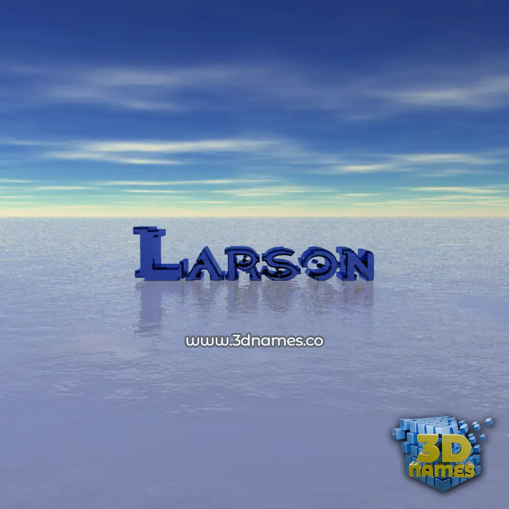 larson in Horizon style - 3D name wallpaper