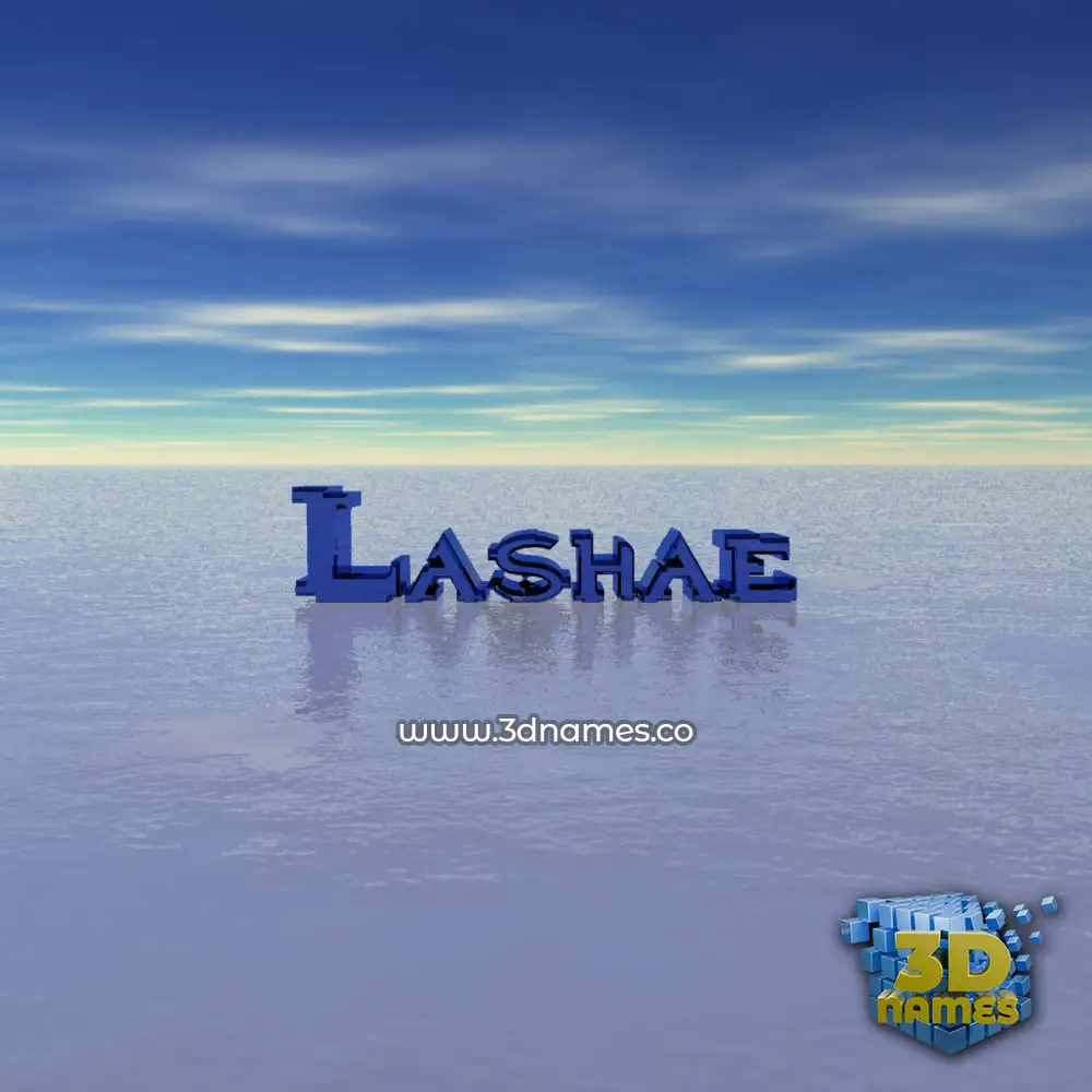 lashae in Horizon style - 3D name wallpaper