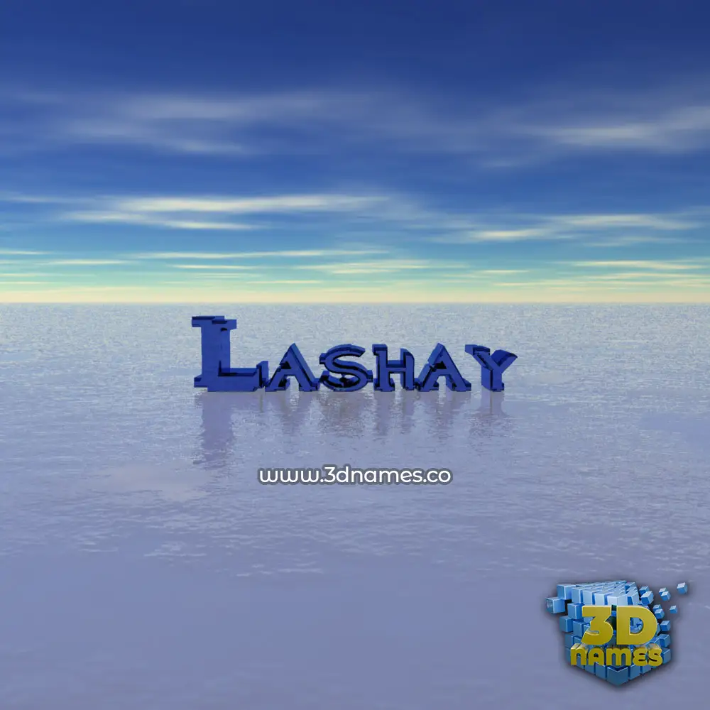 lashay in Horizon style - 3D name wallpaper