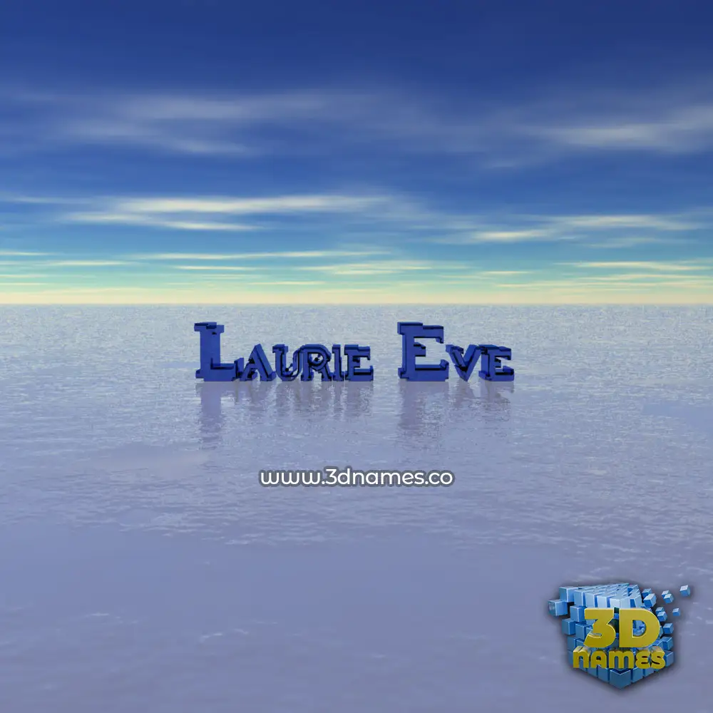 laurie eve in Horizon style - 3D name wallpaper
