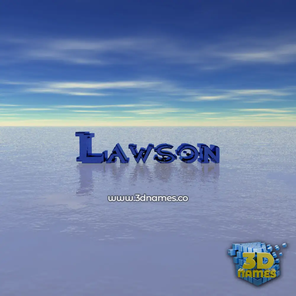 lawson in Horizon style - 3D name wallpaper