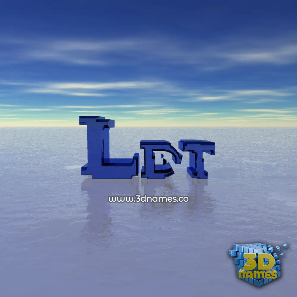 ldt in Horizon style - 3D name wallpaper