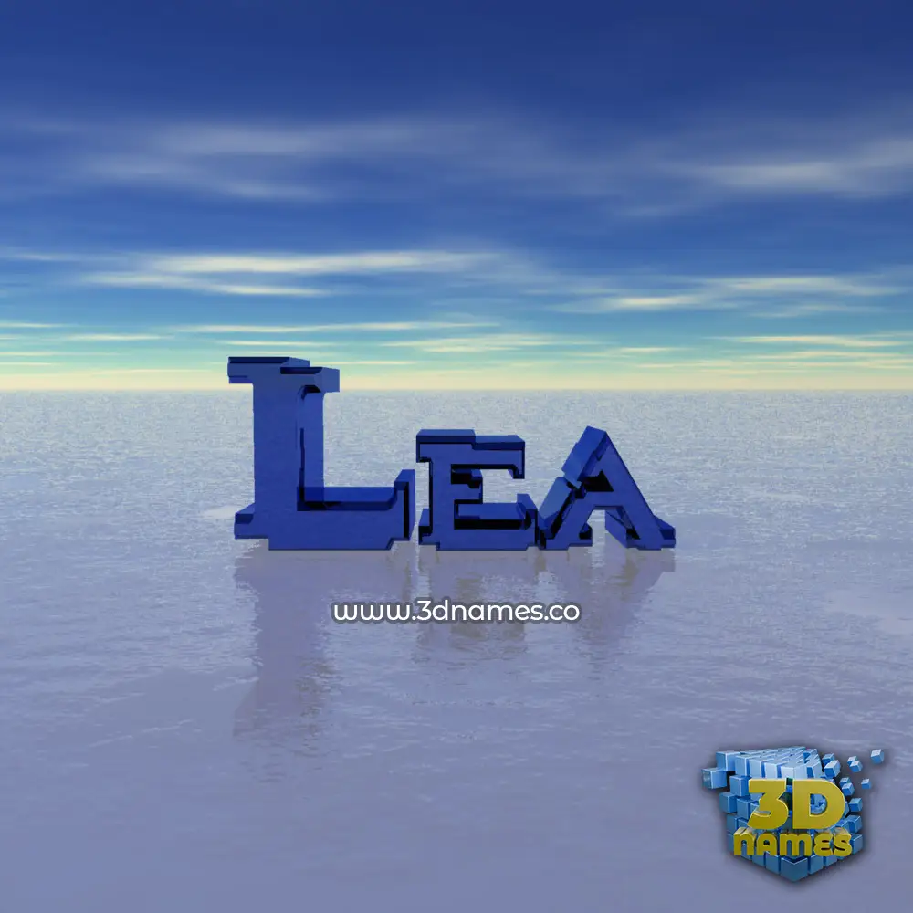lea in Horizon style - 3D name wallpaper