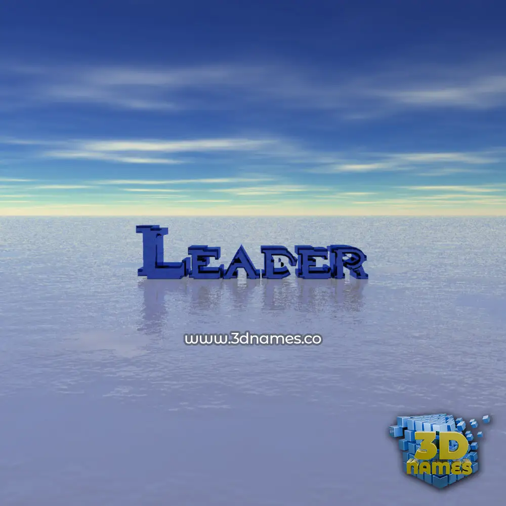 leader in Horizon style - 3D name wallpaper