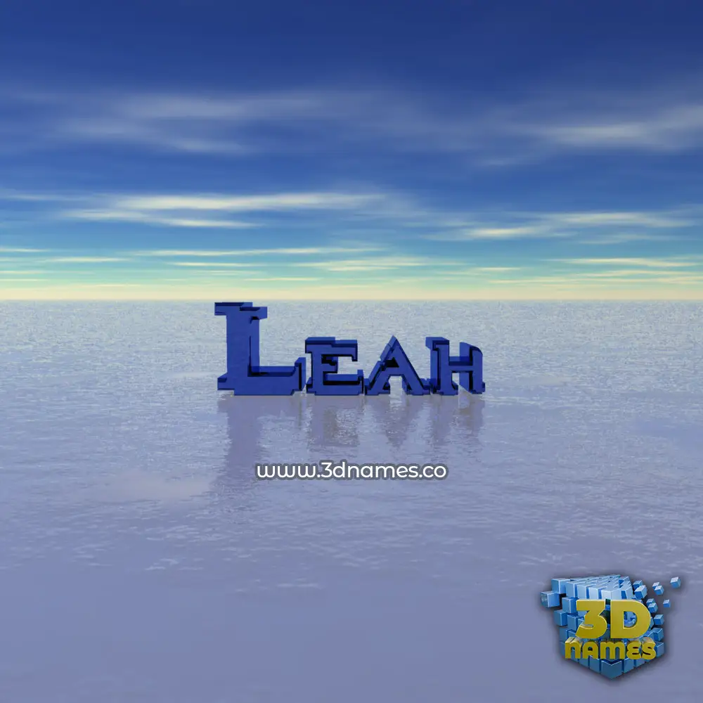 leah in Horizon style - 3D name wallpaper