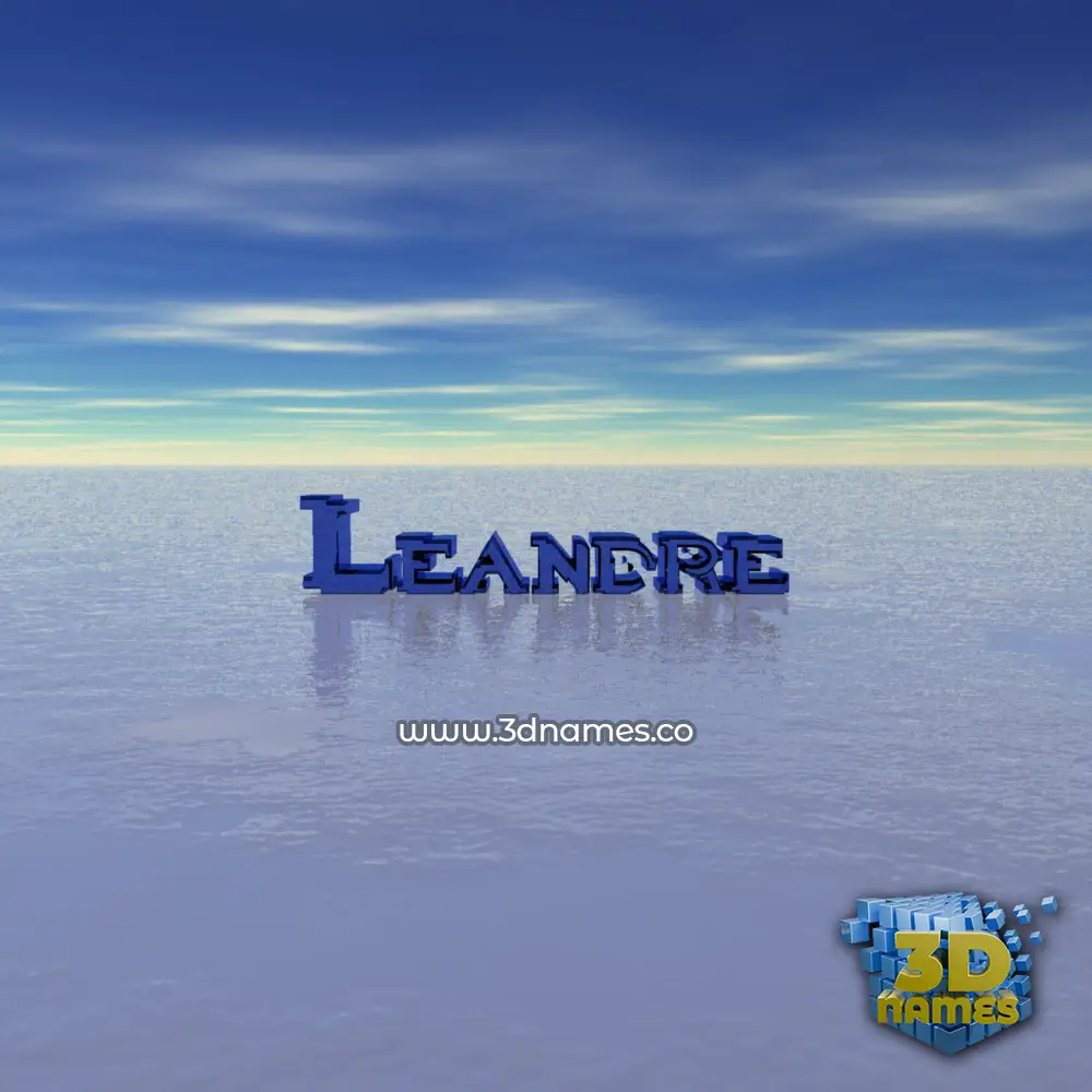 leandre in Horizon style - 3D name wallpaper