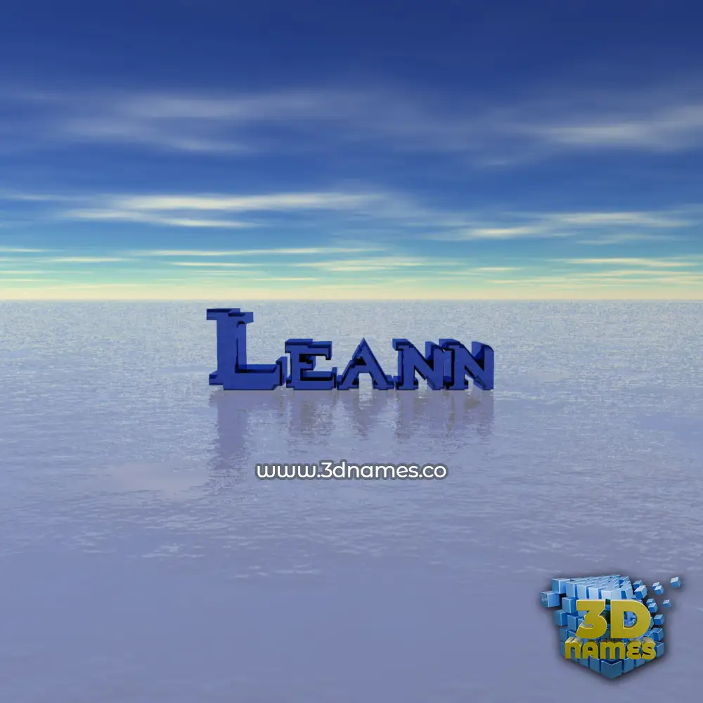 leann in Horizon style - 3D name wallpaper