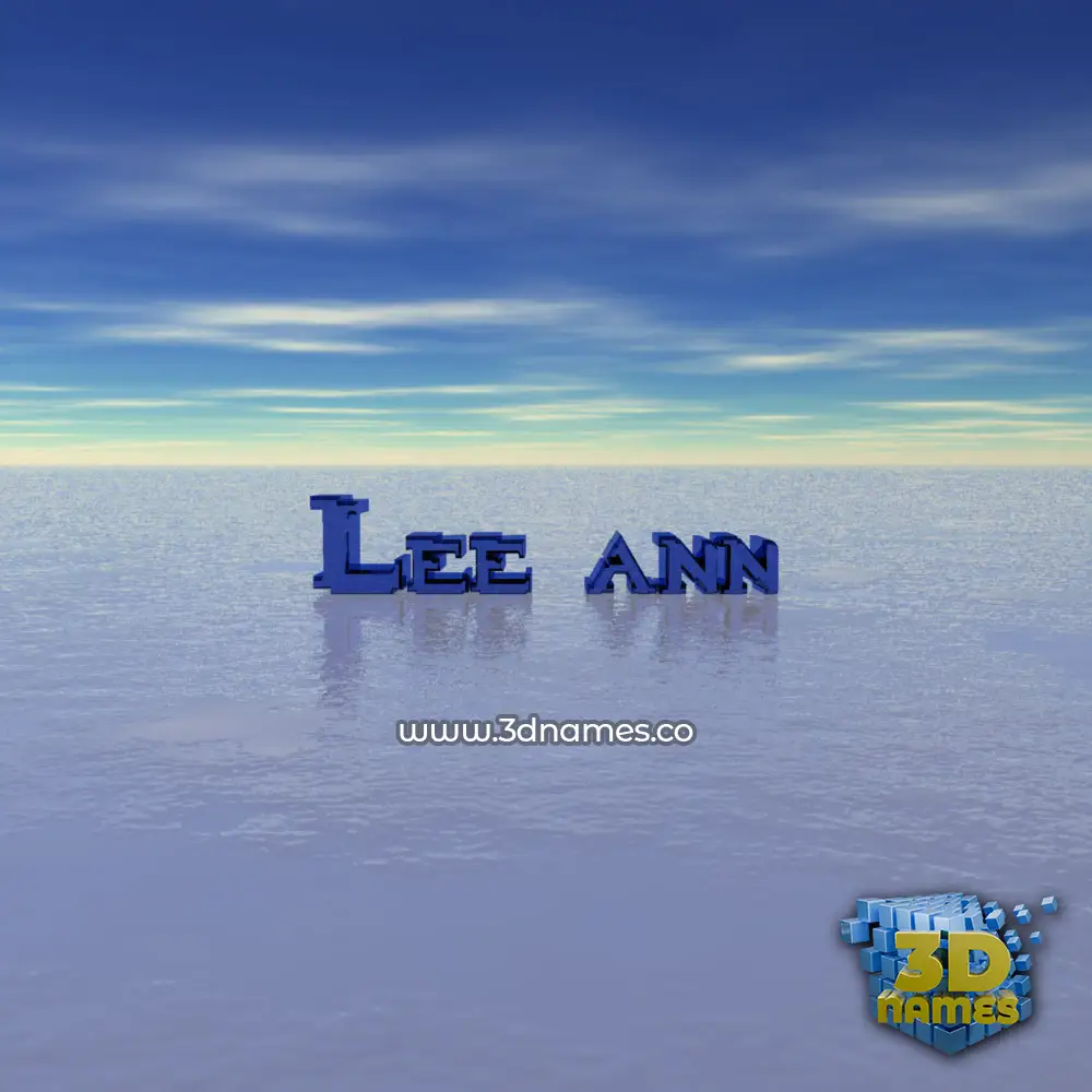lee ann in Horizon style - 3D name wallpaper