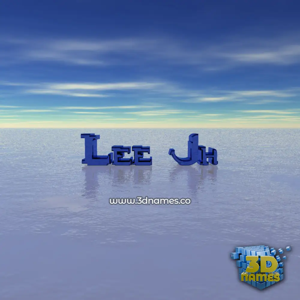 lee jh in Horizon style - 3D name wallpaper