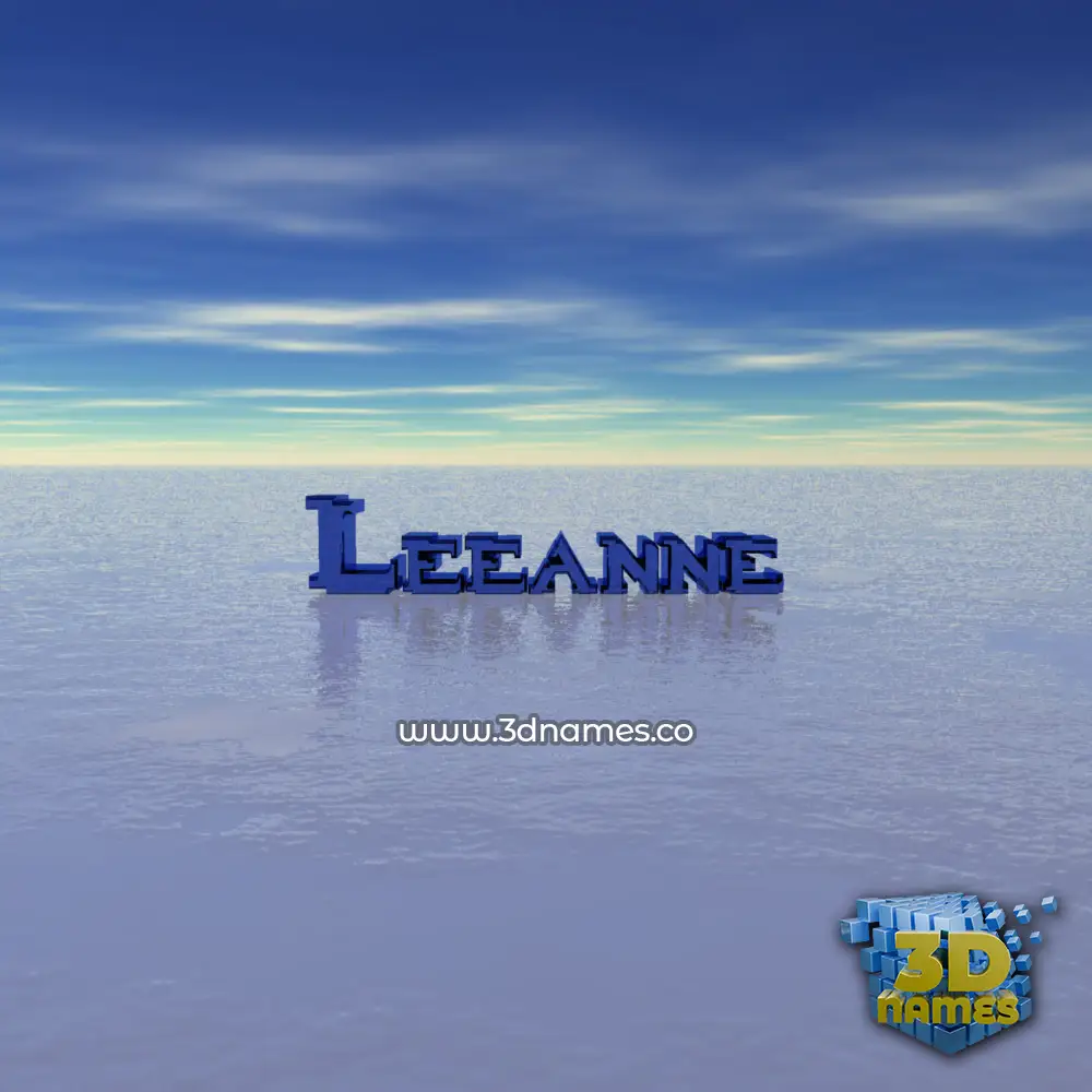 leeanne in Horizon style - 3D name wallpaper