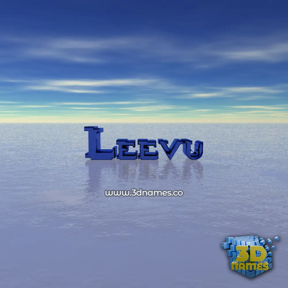 leevu in Horizon style - 3D name wallpaper