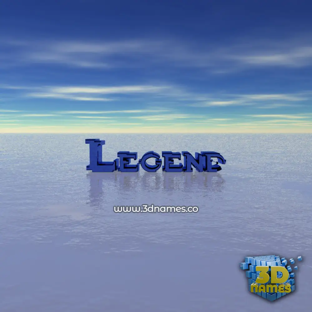 legend in Horizon style - 3D name wallpaper
