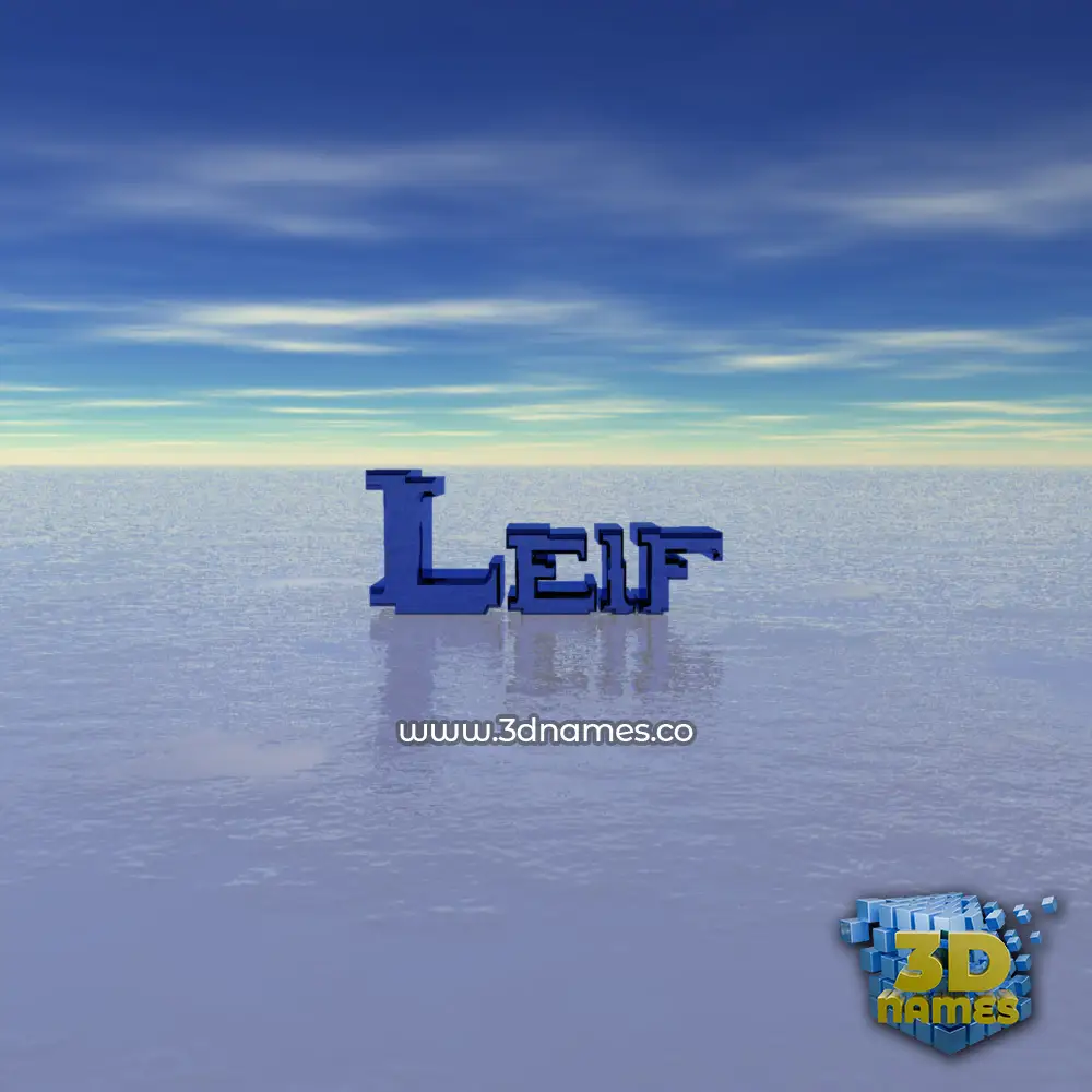 leif in Horizon style - 3D name wallpaper
