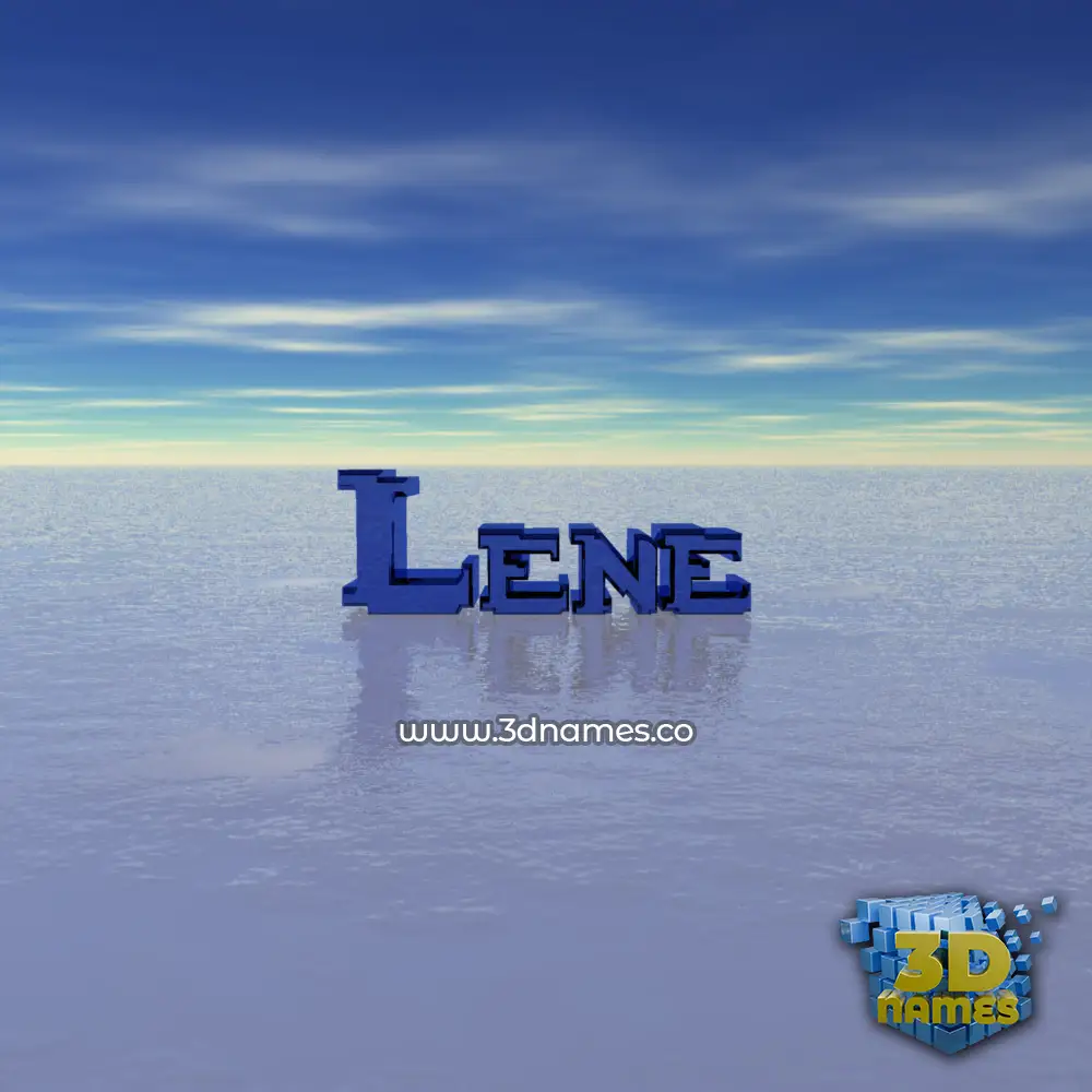 lene in Horizon style - 3D name wallpaper