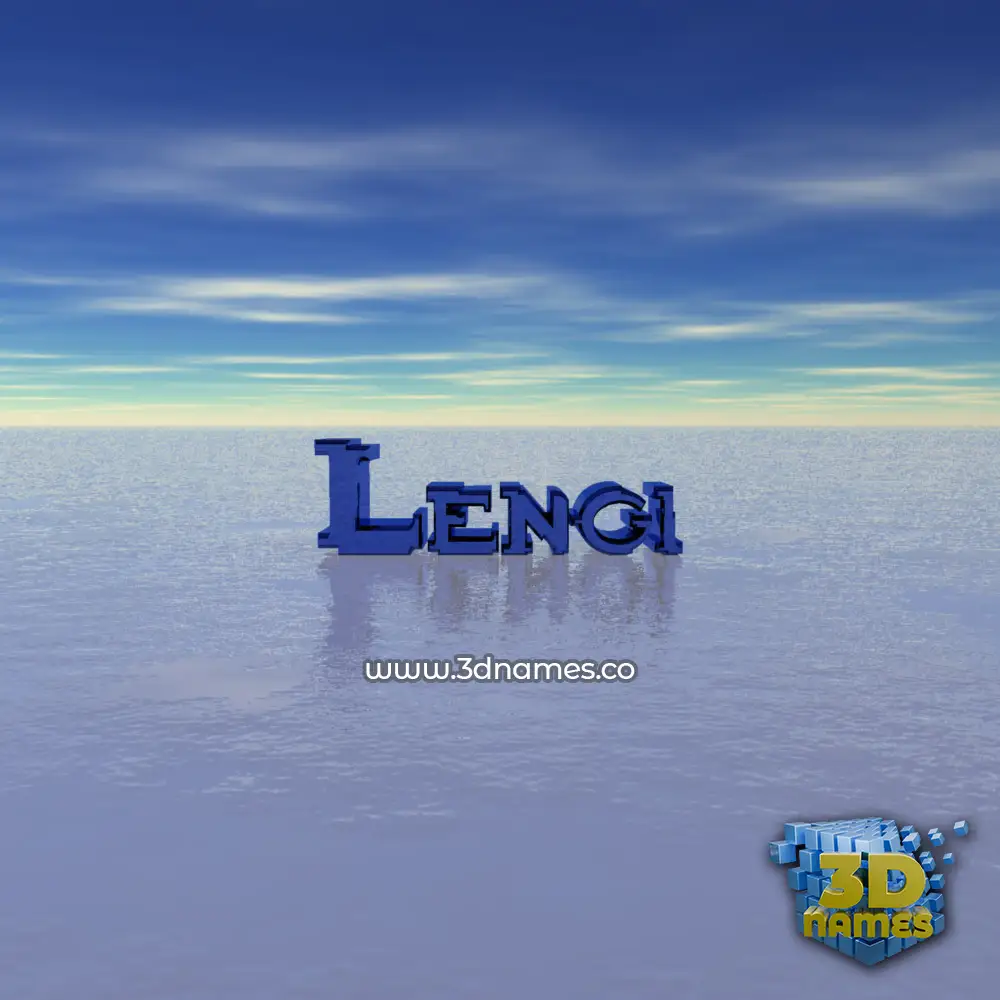 lengi in Horizon style - 3D name wallpaper