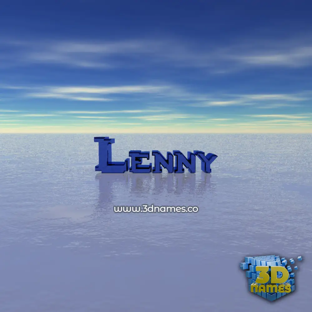 lenny in Horizon style - 3D name wallpaper