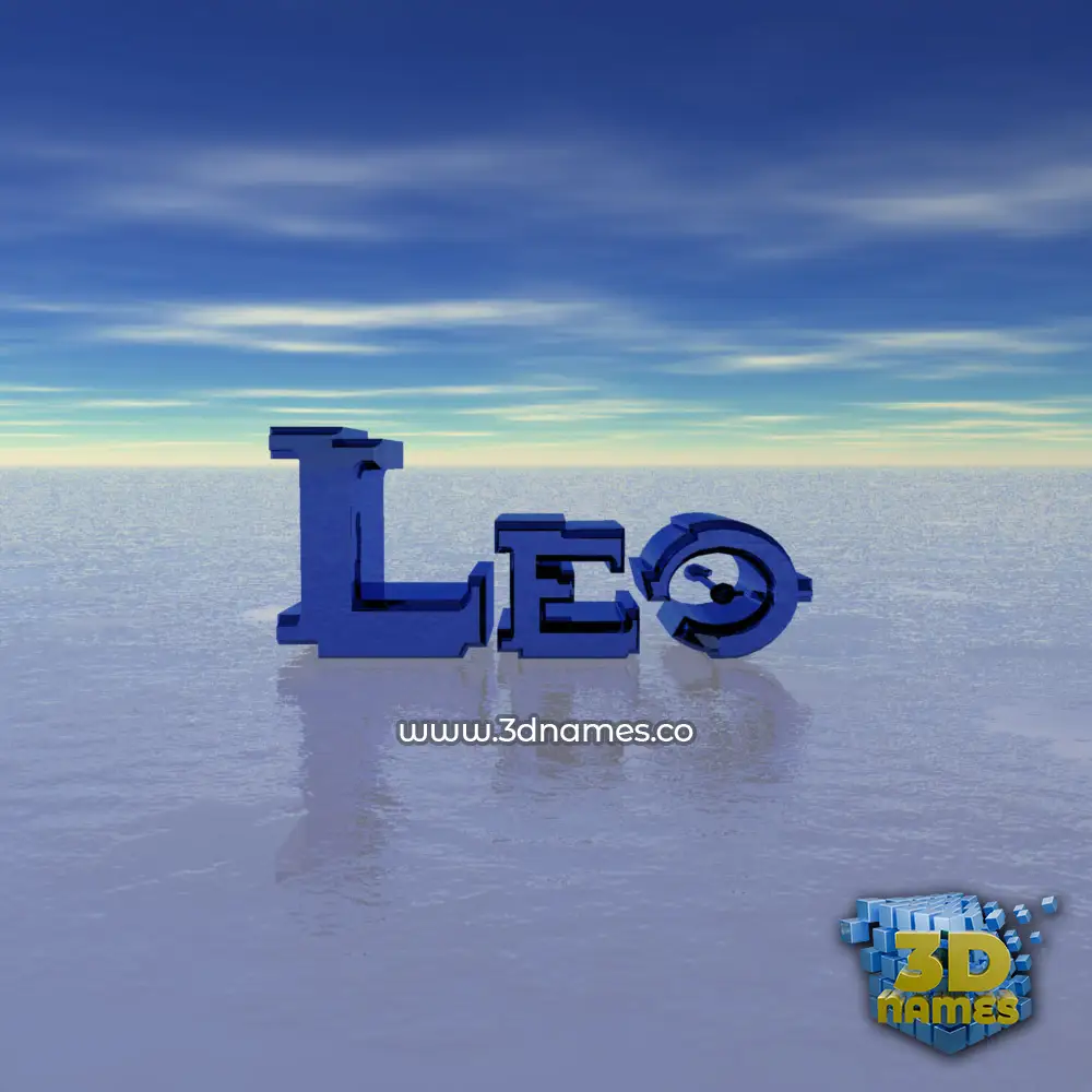 leo in Horizon style - 3D name wallpaper