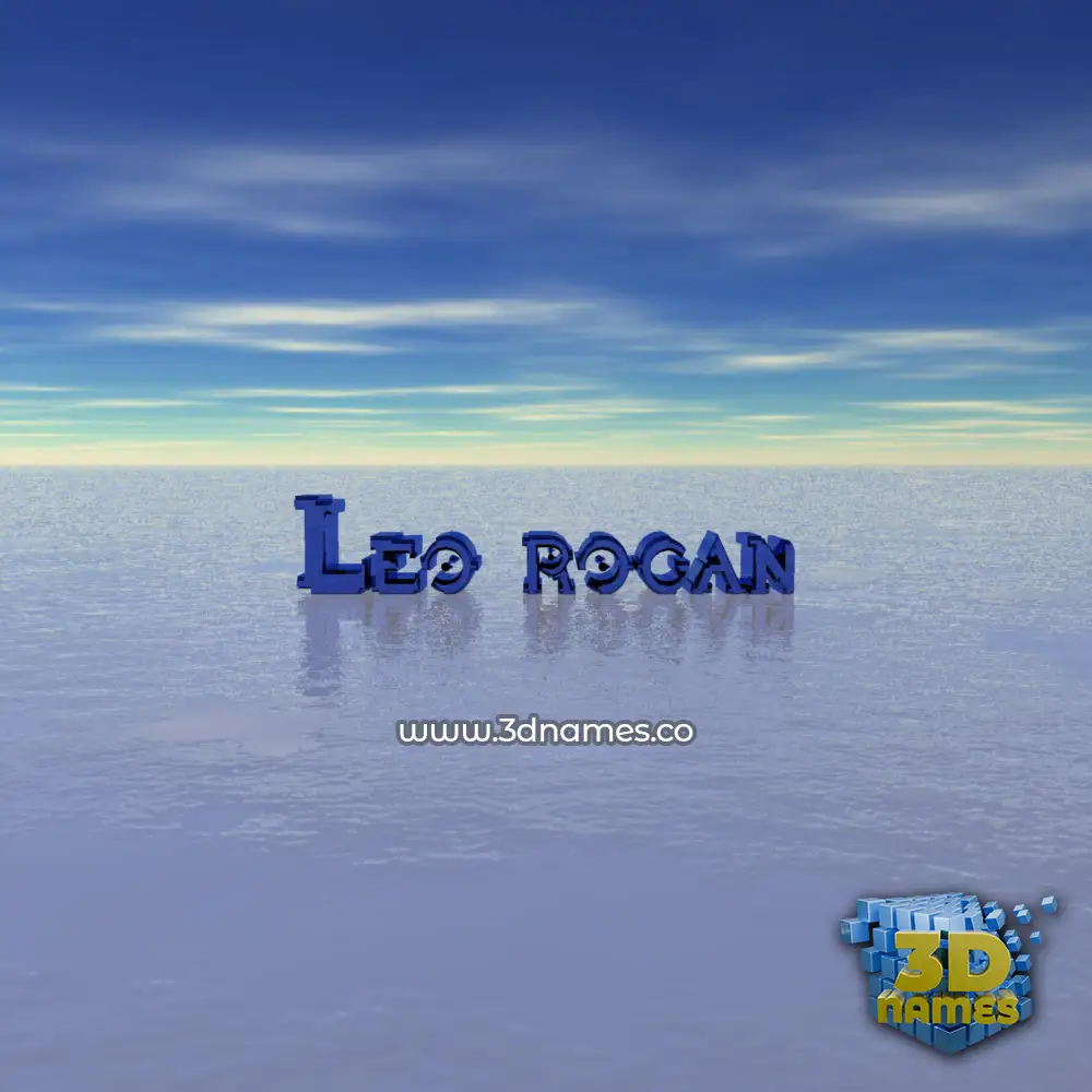 leo rogan in Horizon style - 3D name wallpaper