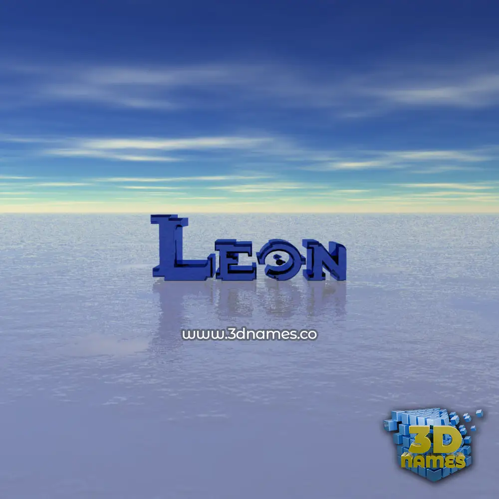 leon in Horizon style - 3D name wallpaper