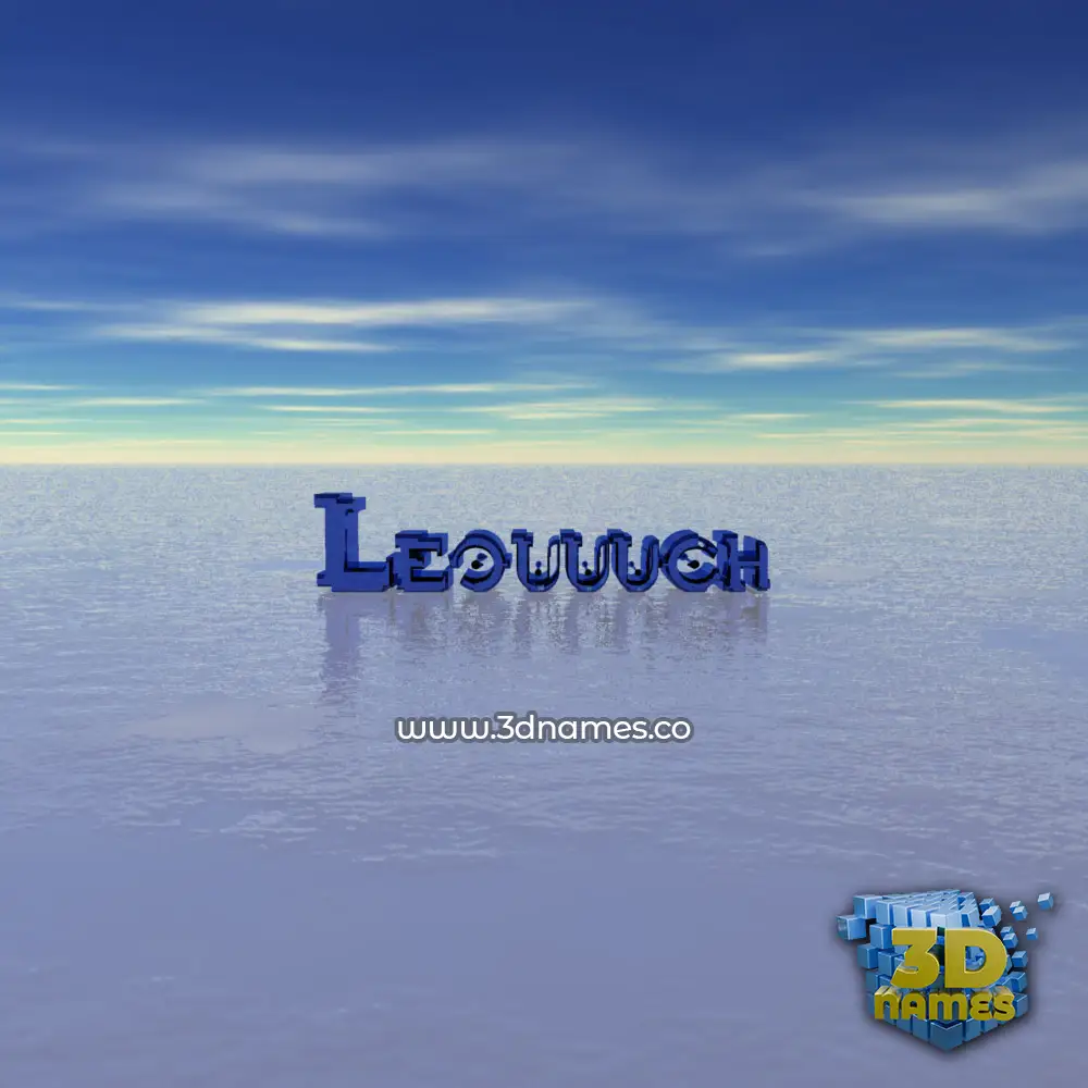 leouuuch in Horizon style - 3D name wallpaper