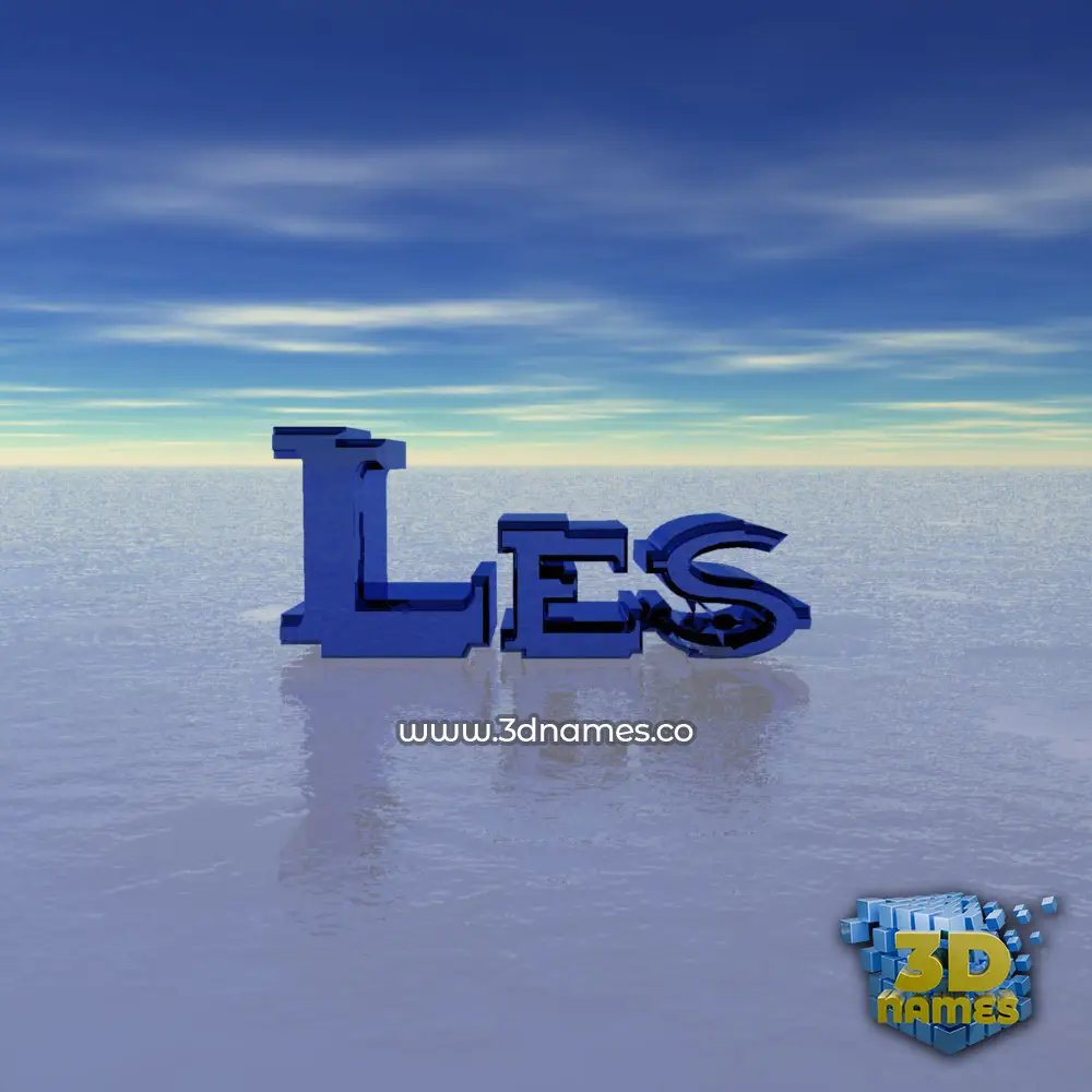 les in Horizon style - 3D name wallpaper