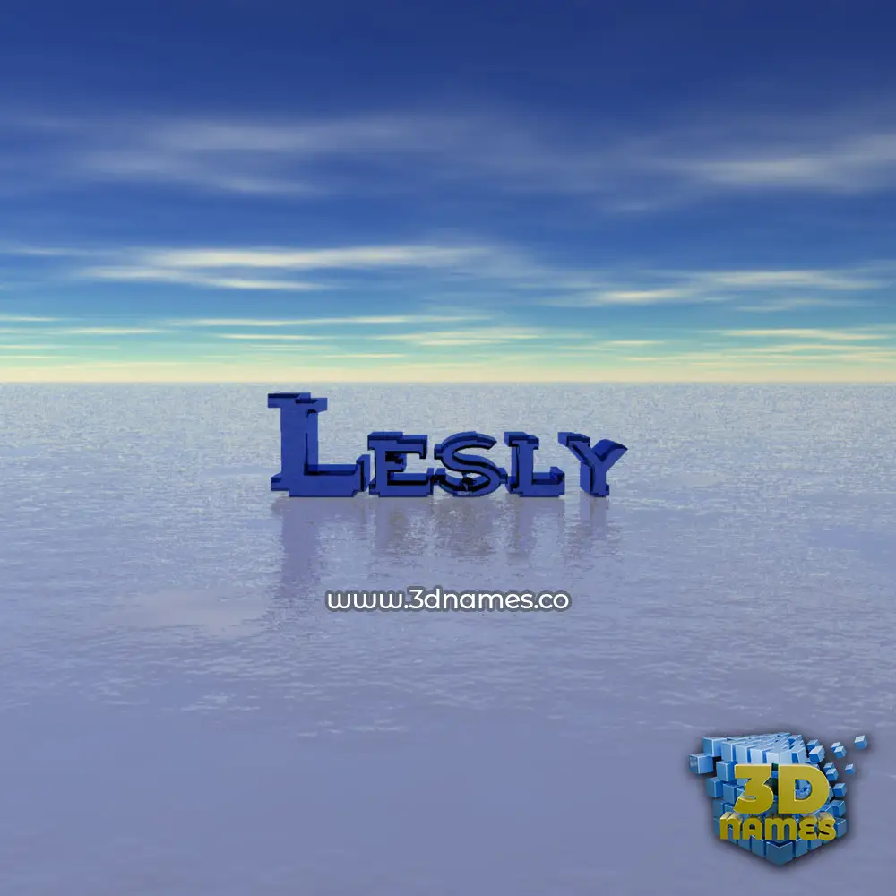 lesly in Horizon style - 3D name wallpaper