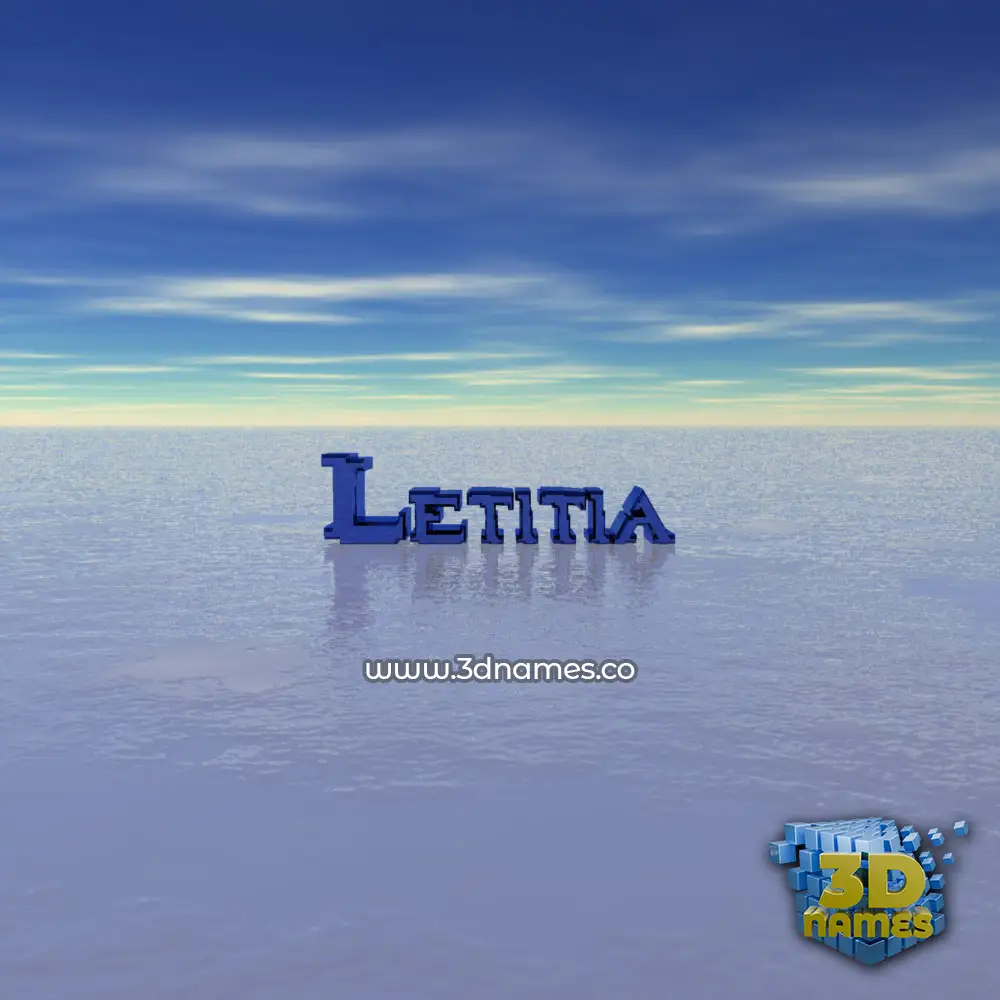 letitia in Horizon style - 3D name wallpaper