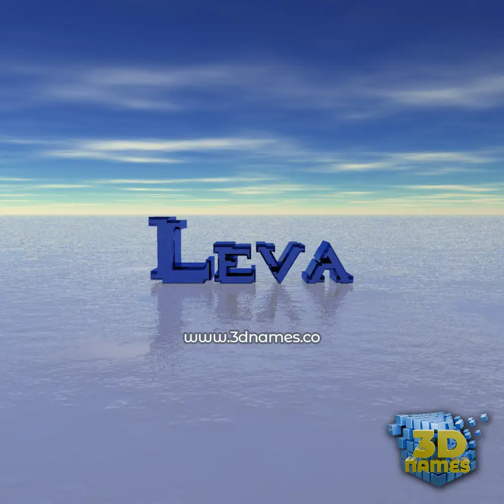 leva in Horizon style - 3D name wallpaper