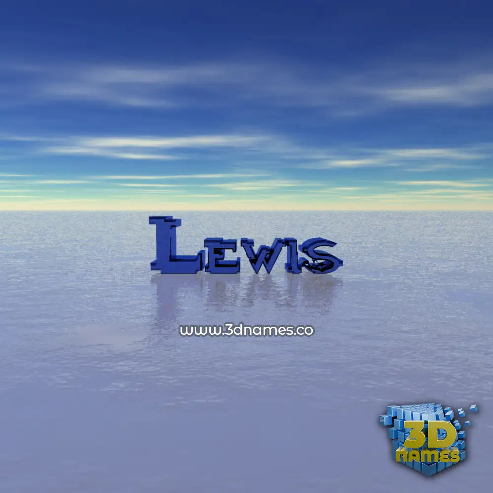 lewis in Horizon style - 3D name wallpaper