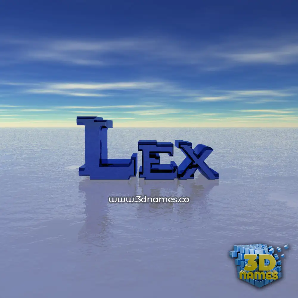 lex in Horizon style - 3D name wallpaper