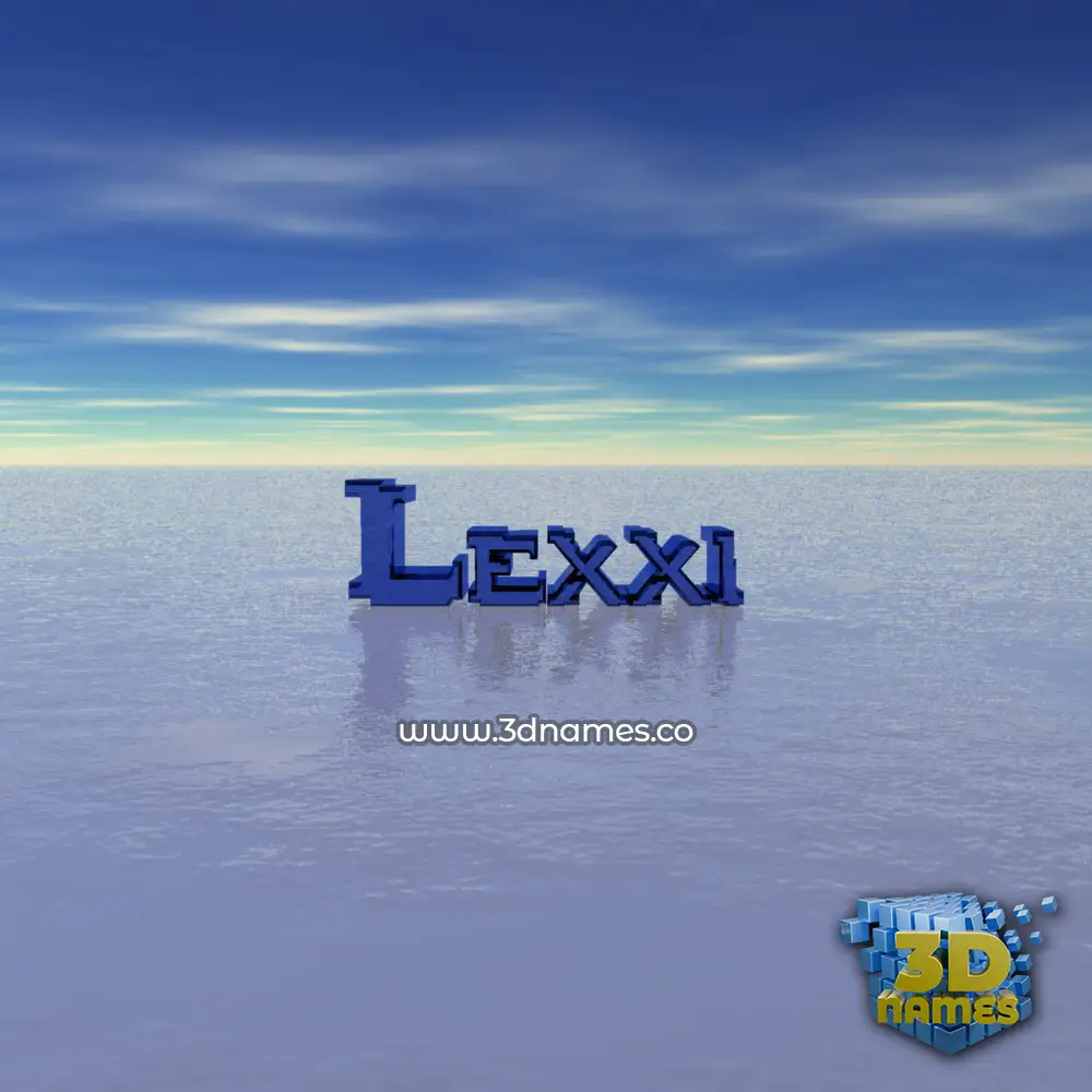 lexxi in Horizon style - 3D name wallpaper