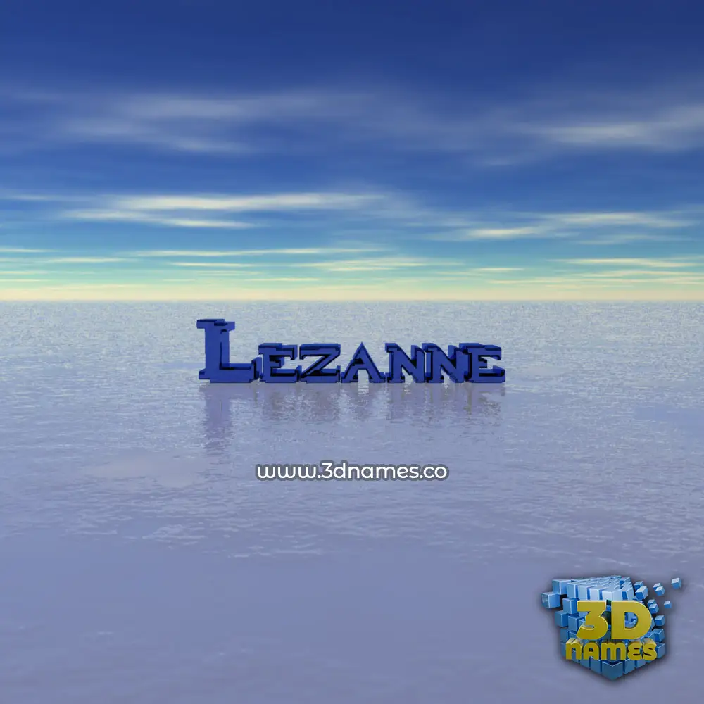 lezanne in Horizon style - 3D name wallpaper