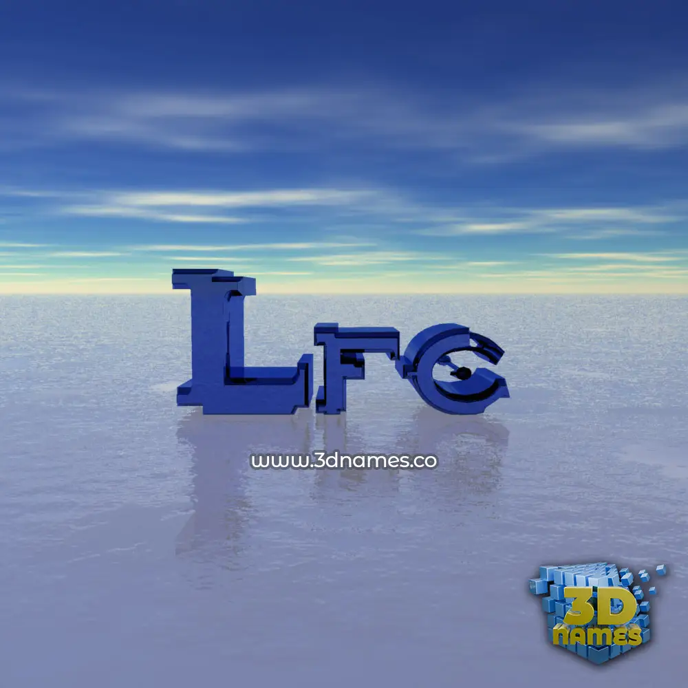 lfc in Horizon style - 3D name wallpaper