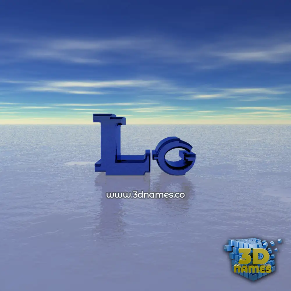 lg in Horizon style - 3D name wallpaper