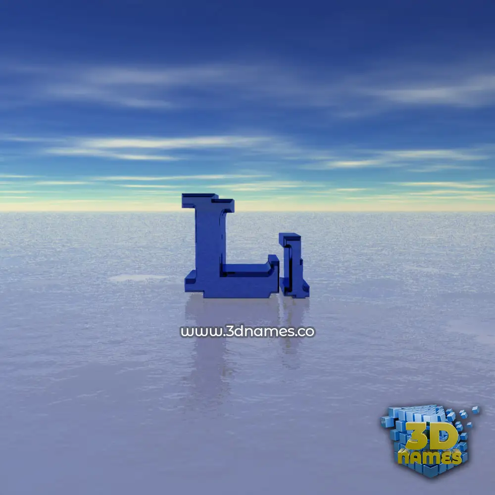 li in Horizon style - 3D name wallpaper
