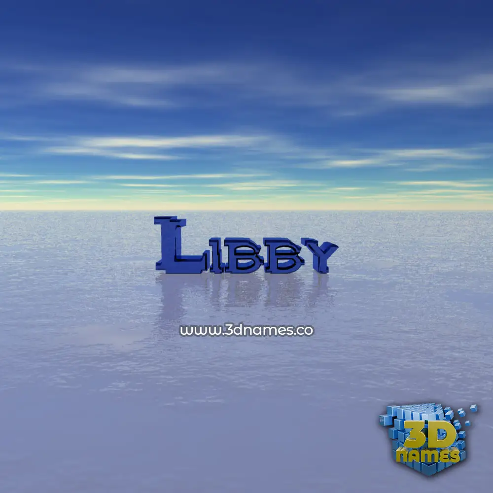 libby in Horizon style - 3D name wallpaper