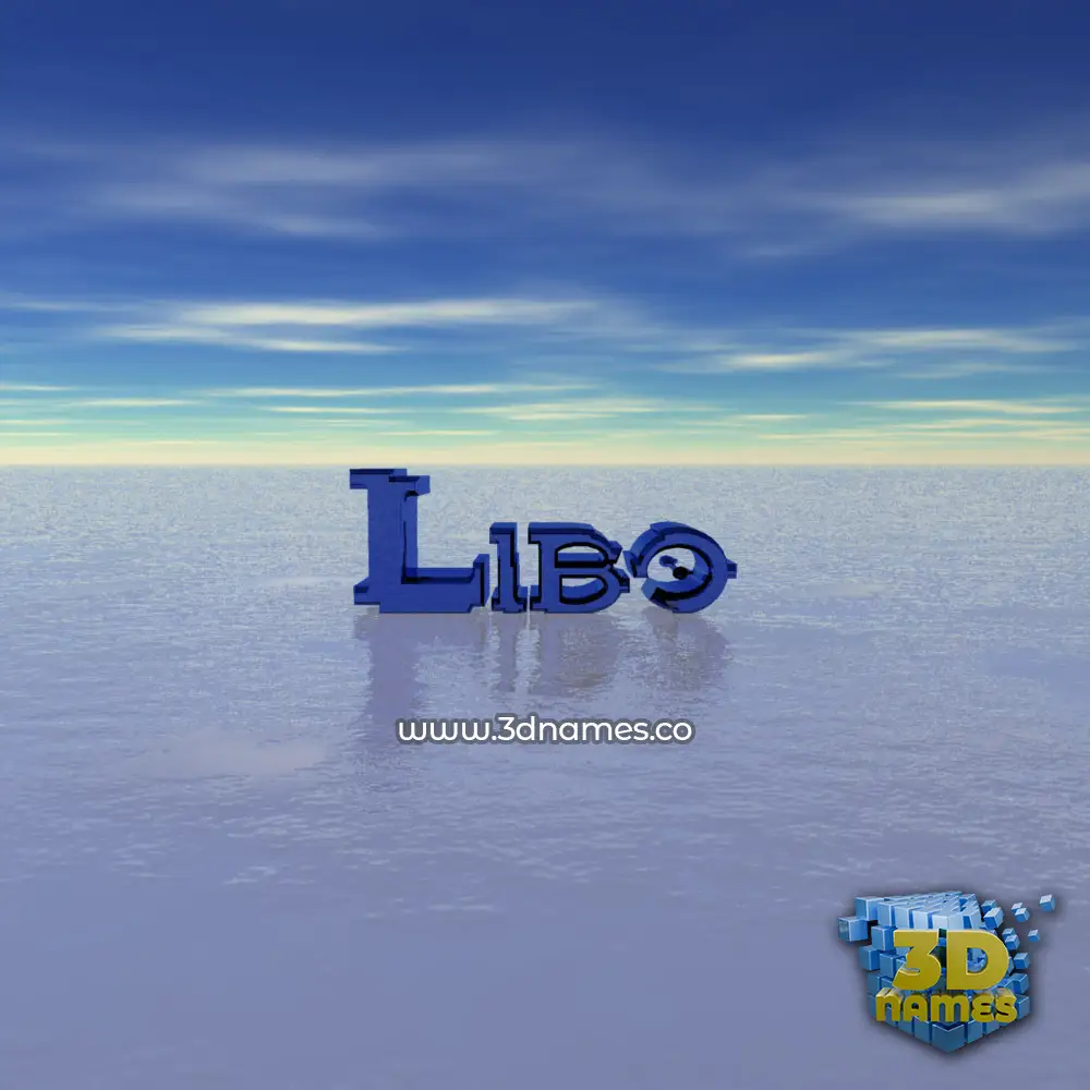 libo in Horizon style - 3D name wallpaper
