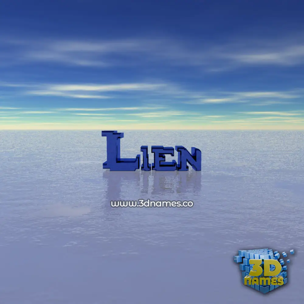 lien in Horizon style - 3D name wallpaper