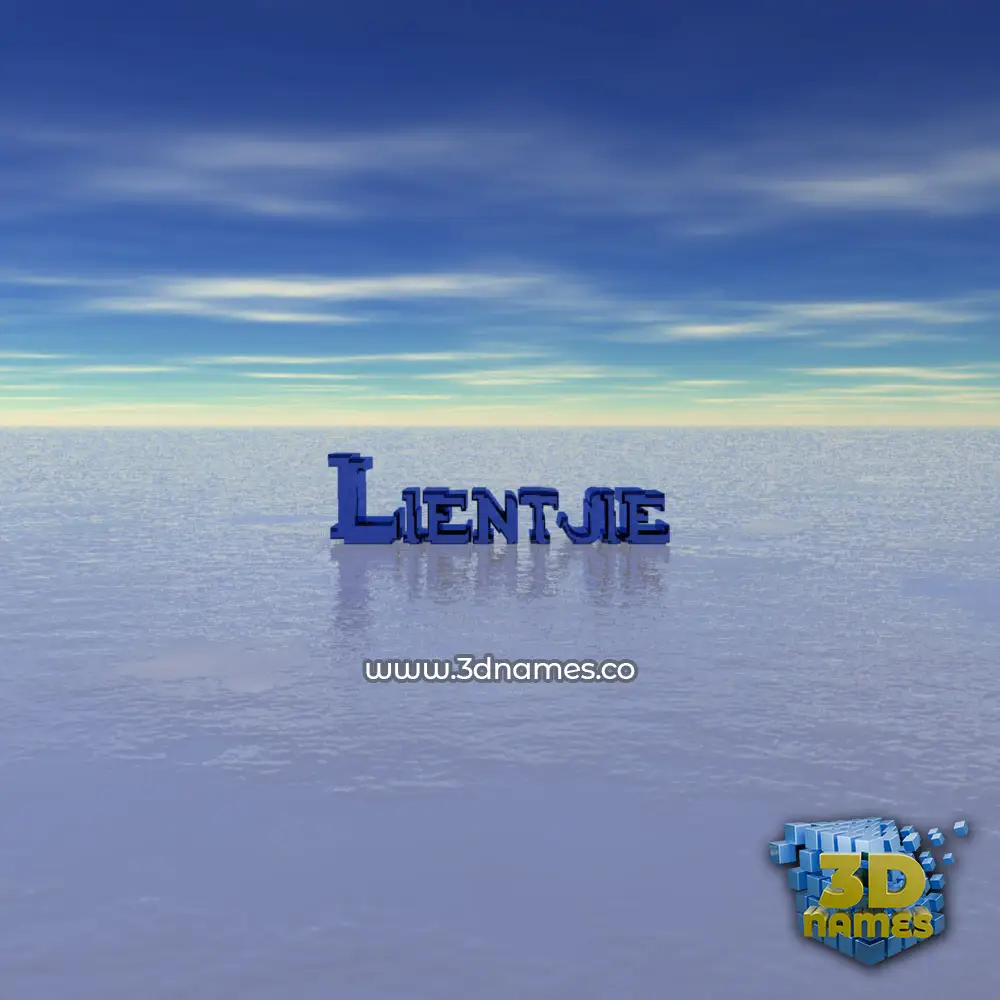lientjie in Horizon style - 3D name wallpaper