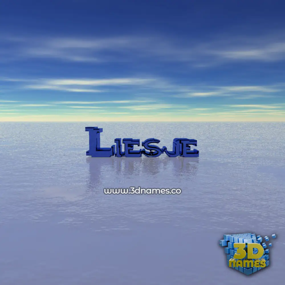 liesje in Horizon style - 3D name wallpaper