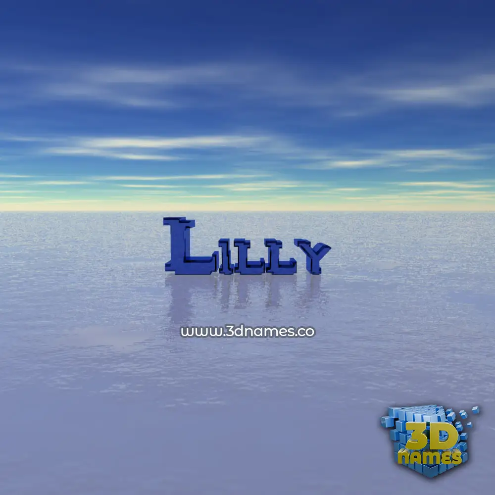 lilly in Horizon style - 3D name wallpaper