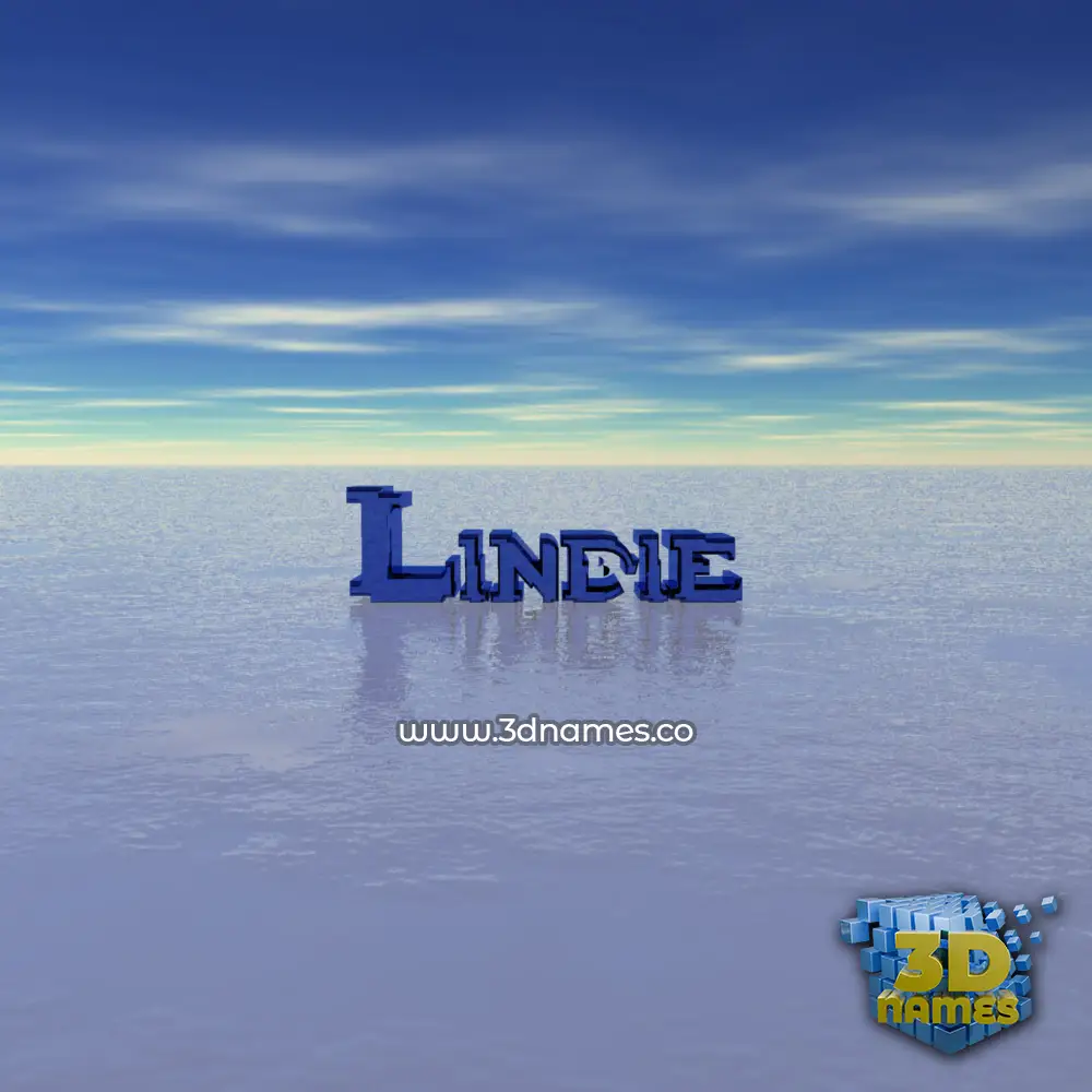 lindie in Horizon style - 3D name wallpaper