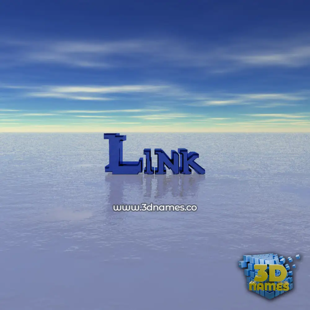 link in Horizon style - 3D name wallpaper