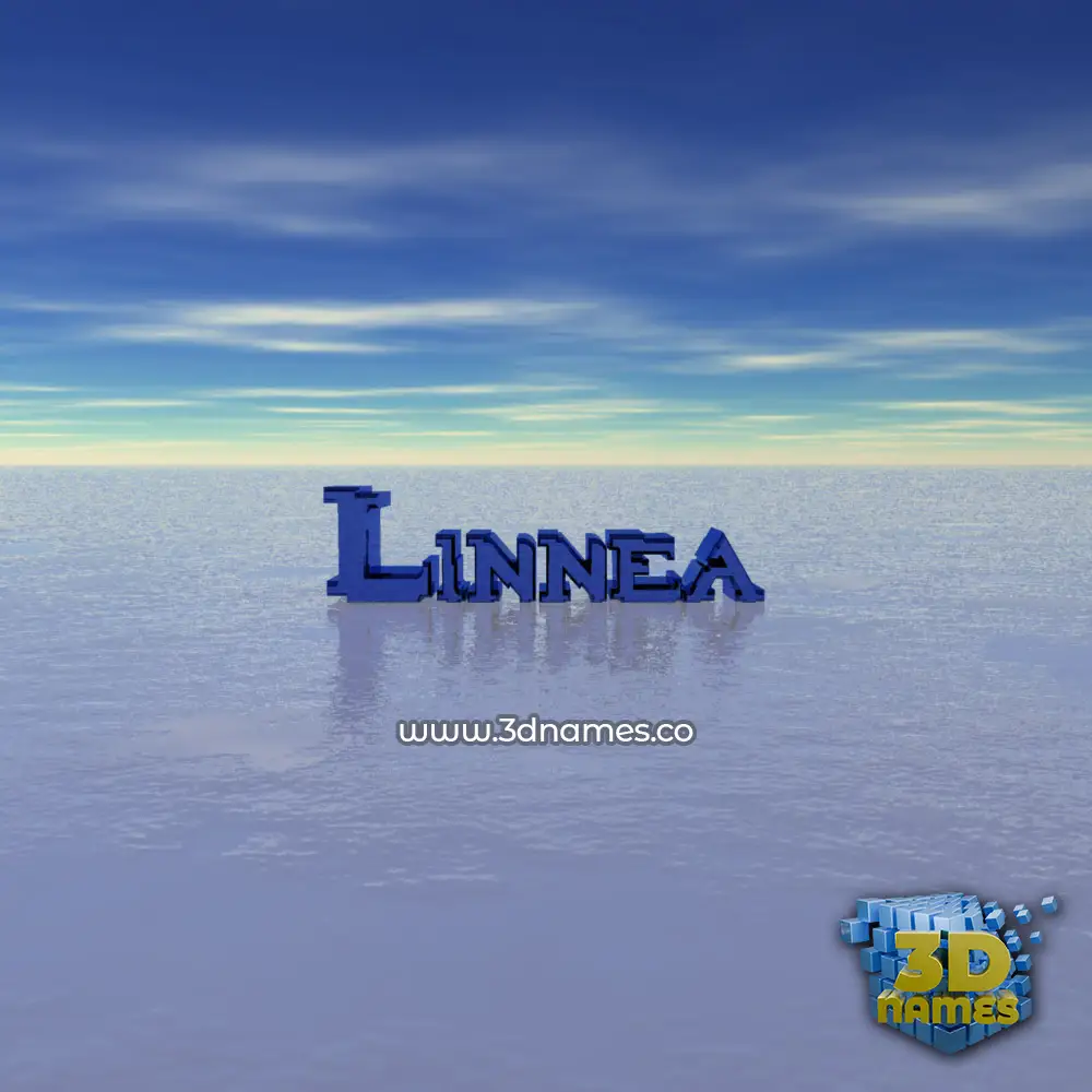 linnea in Horizon style - 3D name wallpaper