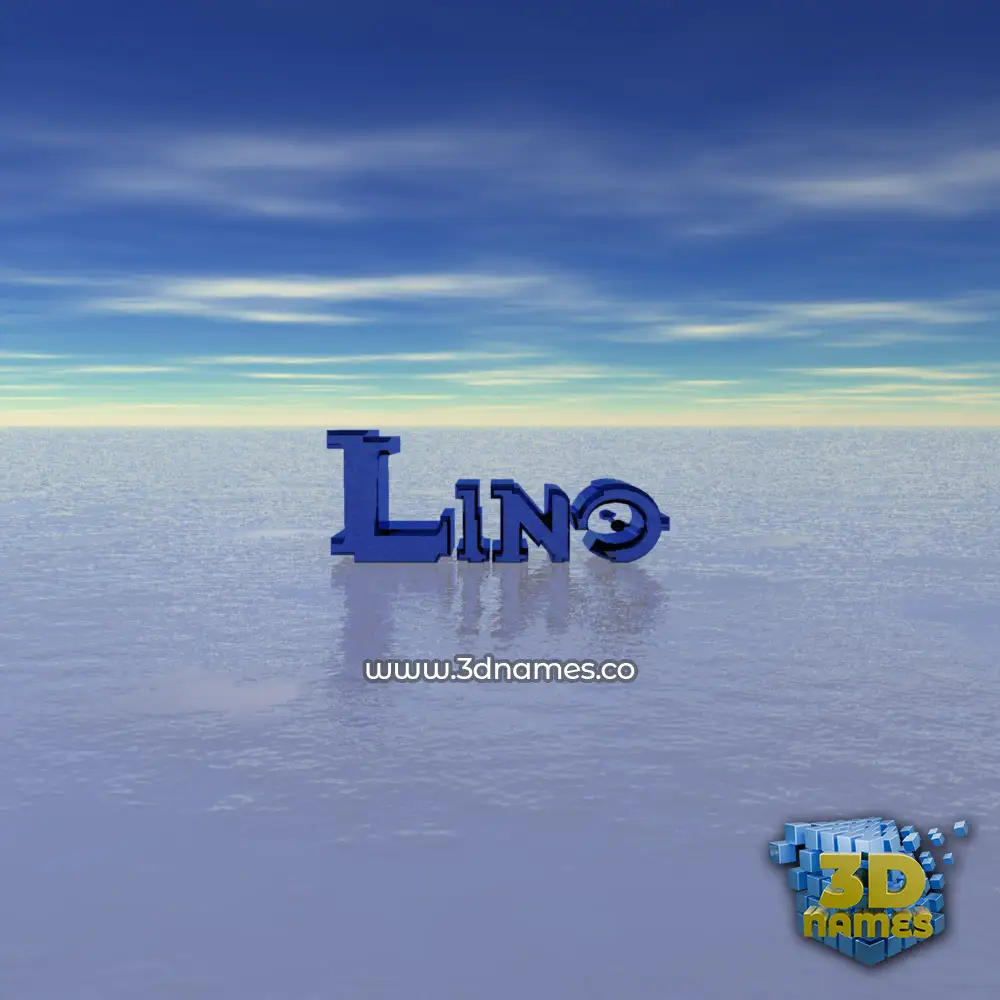lino in Horizon style - 3D name wallpaper