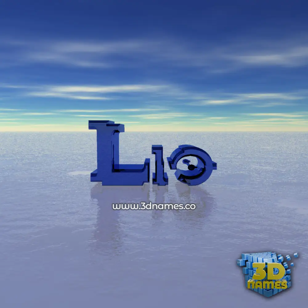lio in Horizon style - 3D name wallpaper